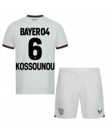 Bayer Leverkusen Odilon Kossounou #6 Venkovní dres pro děti 2023-24 Krátký Rukáv (+ trenýrky)